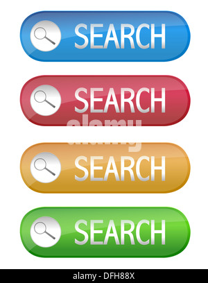 Schaltfläche "suchen" Stockfoto