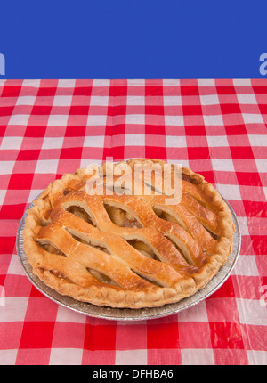 Alle amerikanischen Küche Symbol und Apfelkuchen Stockfoto