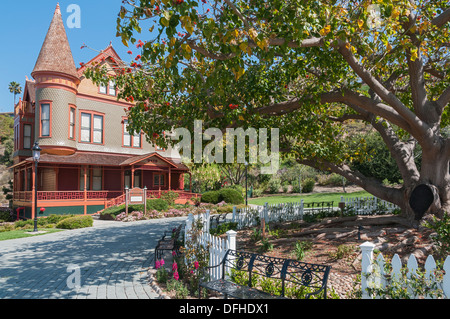 California, Old Town San Diego, Heritage Park Victorian Village, Christian House, erbaut 1889 Stockfoto