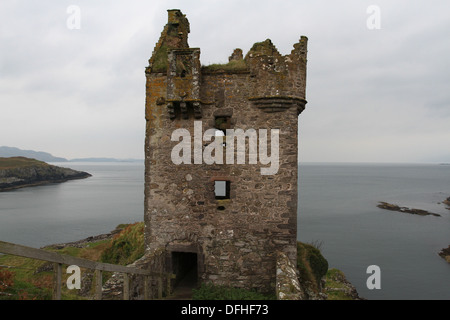 Außenseite des Gylen Castle ruins Insel Kerrera Schottland Oktober 2013 Stockfoto