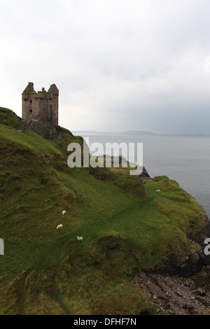 Außenseite des Gylen Castle ruins Insel Kerrera Schottland Oktober 2013 Stockfoto