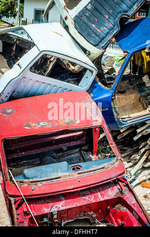 Friedhof von Autos Stockfoto