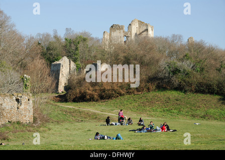 Ruinen der verlassenen Stadt Canale Monterano Italiens. Stockfoto