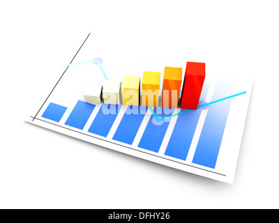 3D gerenderte Darstellung. Stockfoto