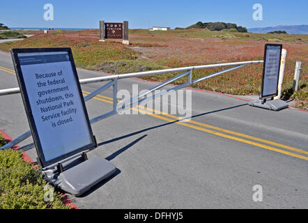 US-Regierung Abschaltung Nationalparks Stockfoto