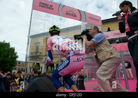 Vincenzo Nibali, Giro d ' Italia 2010 von Novara in Novi Ligure Stockfoto