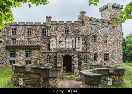 Eine Miniatur-Nachbildung der Tower of London bei Woodleigh Repliken, Prince Edward Island, Canada. Stockfoto