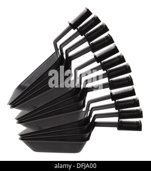 Stapel von Backformen Stockfoto