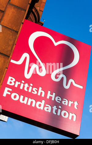 British Heart Foundation Charity Shop Zeichen Stockfoto