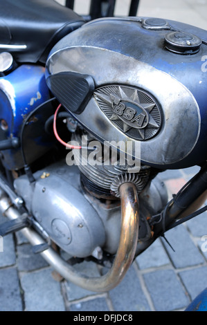 Britische gebauten BSA-Motorrad. Stockfoto