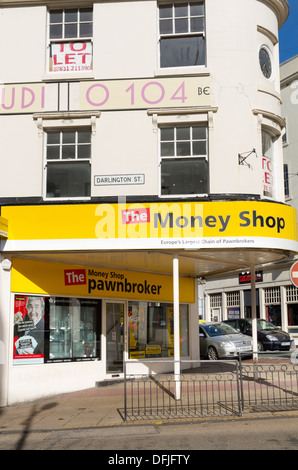 Geld Shop Pfandleiher in Wolverhampton Stockfoto