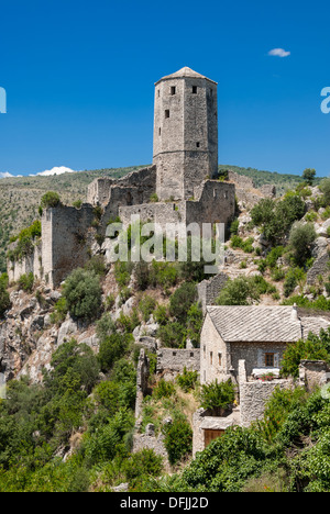 Die Burg von Pocitelj, Bosnien und Herzegowina Stockfoto