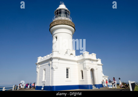 Weißen Leuchtturm von Byron Bay, New South Wales, Australien Stockfoto