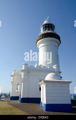 Weißen Leuchtturm von Byron Bay, New South Wales, Australien Stockfoto