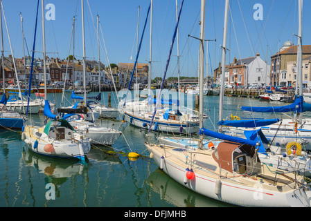 Hafen von Weymouth, Dorset, England Stockfoto