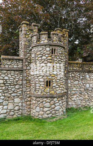 Eine Miniatur-Nachbildung der Tower of London, Woodleigh Repliken einer verlassenen Touristenattraktion auf Prince Edward Island, Kanada. Stockfoto