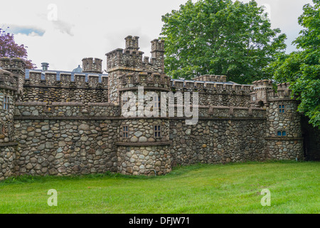 Eine Miniatur-Nachbildung der Tower of London bei Woodleigh Repliken, Prince Edward Island, Canada. Stockfoto