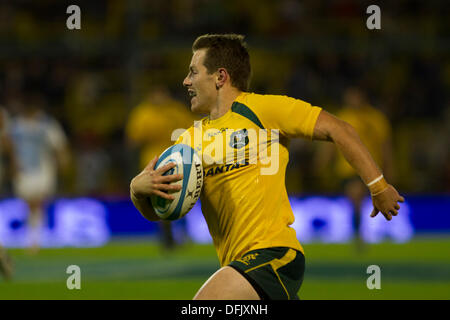 Rosario, Santa Fe, Argentinien. 5. Oktober 2013. Rugby-Meisterschaft Befestigung zwischen Argentinien und Australien. Estadio Gigante de Arroyito. Joseph Tomane. Bildnachweis: Aktion Plus Sport/Alamy Live-Nachrichten Stockfoto