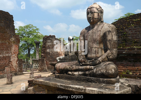 Sitzender Buddha in Sri Lanka Stockfoto