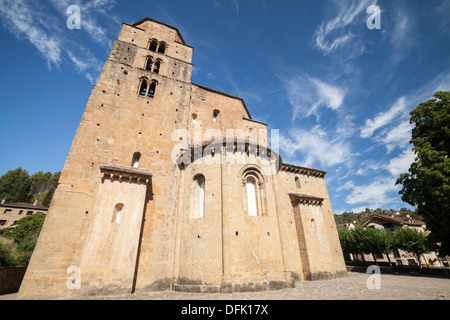 Kirche von Santa Cruz De La Seros, Huesca, Spanien Stockfoto