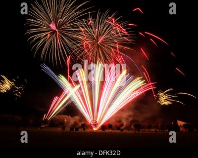 SOUTHPORT, ENGLAND. 6. Oktober 2013. Feuerwerk bei der britischen Musikfeuerwerk Wettbewerb Credit: Sue Burton/Alamy Live-Nachrichten Stockfoto