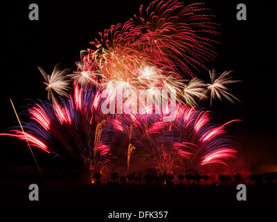 SOUTHPORT, ENGLAND. 6. Oktober 2013. Feuerwerk bei der britischen Musikfeuerwerk Wettbewerb Credit: Sue Burton/Alamy Live-Nachrichten Stockfoto