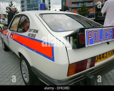 Z. B. größere Manchester Polizei Verkehr Auto ford Capri Stockfoto