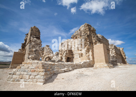 Burg von Tiebas Tiebas, Navarra, Spanien Stockfoto