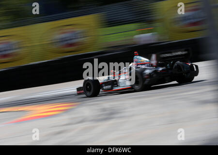 Houston, Texas, USA. 6. Oktober 2013. IndyCar, runden 17-18, Reliant Park Houston, Grand Prix von Houston, Houston Texas, USA, Oktober 4-6 2013, ORIOL SERVIA, Panther Racing (Bild Kredit: Kredit: Ron Bijlsma/ZUMAPRESS.com/Alamy Live-Nachrichten) Stockfoto