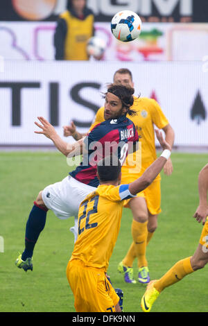 Bologna, Italien. 5. Oktober 2013. Rolando Bianchi (Bologna) Football / Soccer: italienische "Serie A" match zwischen Bologna 1-4 Hellas Verona FC Renato dall-Stadion in Bologna, Italien. Bildnachweis: Maurizio Borsari/AFLO/Alamy Live-Nachrichten Stockfoto