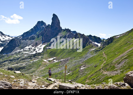 La Pierra Menta (Beaufortain, Alpen, Frankreich) 2714 m (8904 ft) Stockfoto