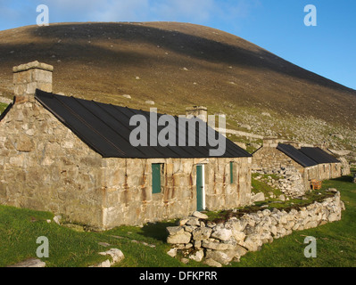 Hauptstraße in Wüstung, Hirta, St Kilda, Schottland Stockfoto