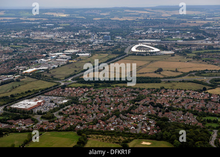 Luftaufnahme von Ashford Kent Stockfoto