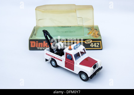 Dinky Toy Aufschlüsselung Landrover Stockfoto