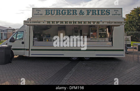 Southport, England. 6. Oktober 2013. Konzession Vans der britischen Musikfeuerwerk Meisterschaft. Bildnachweis: Sue Burton/Alamy Live-Nachrichten Stockfoto