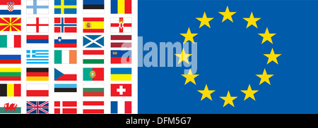 Europakarte Stockfoto