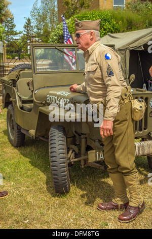 US Officer Army Festival in Littlehampton, Großbritannien Stockfoto