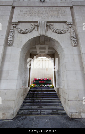 Menin Gate Ypern friedhof 1. weltkrieg Belgien Belgischer Weltkrieg Friedhöfe Stockfoto