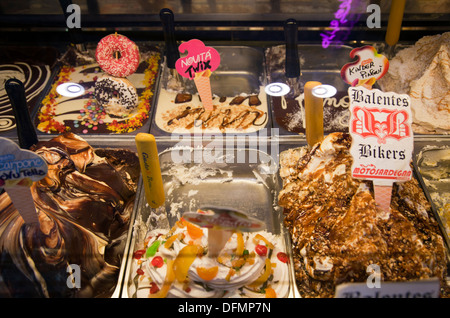 Gelateria in Cagliari, Sardinien Stockfoto