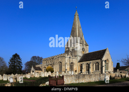 Alle Heiligen und St. James Parish Church, Kings Cliffe Dorf, Grafschaft Northamptonshire, England; Großbritannien; UK Stockfoto