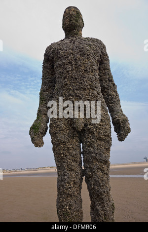 Antony Gormley ein weiterer Ort Crosby Strand Stockfoto