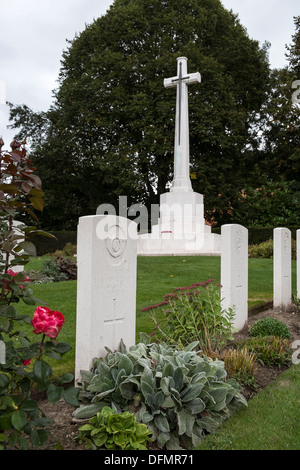 1. weltkrieg Friedhof Belgien Belgischer 1. Weltkrieg Friedhöfe Stockfoto