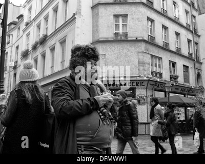 Jüdischen Viertel an der Ecke der rue des Rosiers und rue des Ecouffes im 4. Arrondissement von Paris Stockfoto