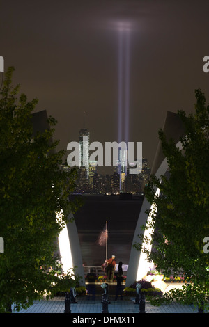 11. Sept Memorial genannt "Postkarten" entworfen von Architekt Masayuki Sono auf Staten Island in New York City Stockfoto
