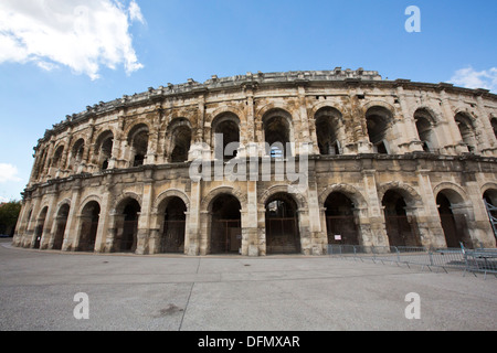 Exterieur der Arena von Nimes. Gard Frankreich 138694 Nimes arenae Stockfoto