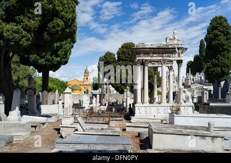 Der jüdische Friedhof auf dem Burgberg (Cimetière Colline du Château) Nizza Stockfoto