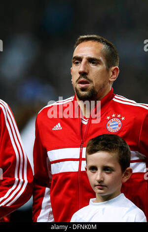 Manchester, UK. © 2. Oktober 2013. Franck Ribery (Bayern) Fußball / Fußball: UEFA Champions League-Gruppe D-Match zwischen Manchester City 1-3 FC Bayern Muenchen im Etihad Stadium in Manchester, England. © D . Nakashima/AFLO/Alamy Live-Nachrichten Stockfoto