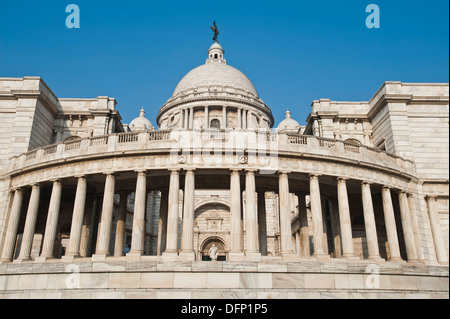 Fassade eines Denkmals, Victoria Memorial, Kalkutta, Westbengalen, Indien Stockfoto