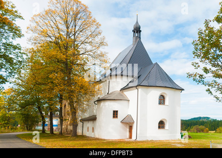 katholische Kirche, Pohori Na Sumave, Süd-Böhmen, Tschechische Republik Stockfoto