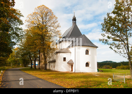 katholische Kirche, Pohori Na Sumave, Süd-Böhmen, Tschechische Republik Stockfoto